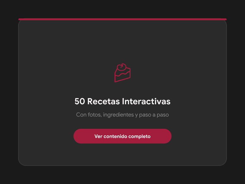 Vista previa de una receta del recetario